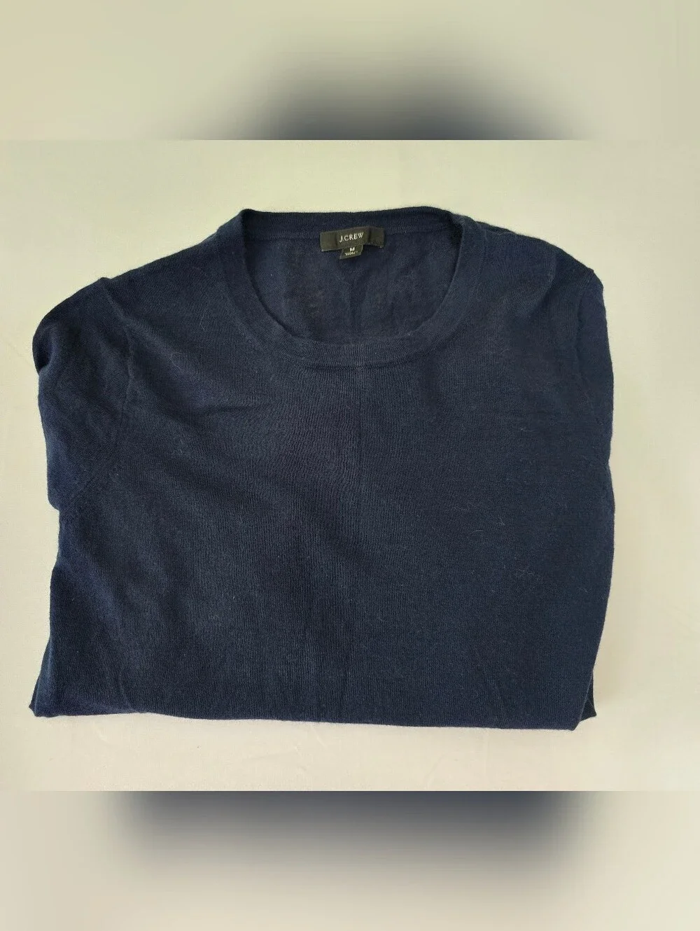 J.Crew 100% Merino Wool Navy Sweater Size Medium